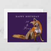 50-45 Jahre Gruß Postkarte (Vorne/Hinten)