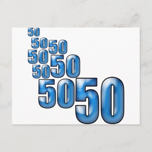 50 50 50 POSTKARTE (Vorderseite)