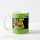 50 50. Geburtstag des Jährig-Party-Tier-| Kaffeetasse (Links)