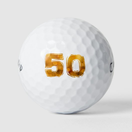 50. 50 Geburtstag Golfball (Vorderseite)