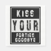 50., 50. GEBURTSTAG, STARK OUTA 40TIES NAPKIN SERVIETTE (Vorderseite)