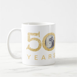 50. 50 Jahre Gold Wedding Anniversary Custom Kaffeetasse