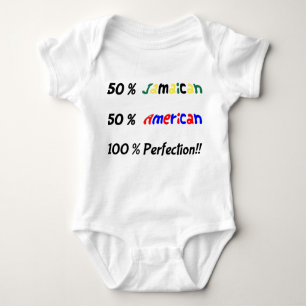 50/50 jamaikanische und amerikanische Mischung Baby Strampler