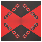 50/50 Rot/Schwarz Stoff (Muster)