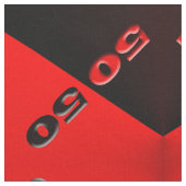 50/50 Rot/Schwarz Stoff (Nahaufnahme)