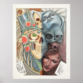50/50 TATTOO ART-Bericht Poster