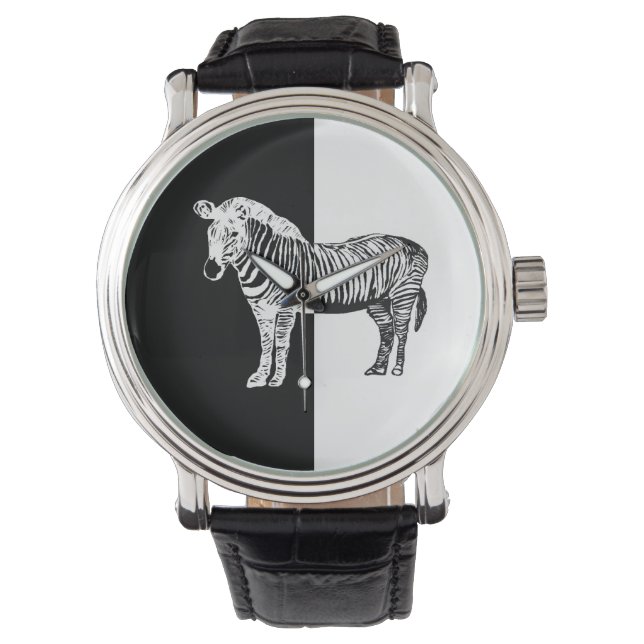 50/50 Uhr Zebra (Vorderseite)