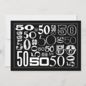 50, 50 und mehr 50! einladung (Vorderseite)