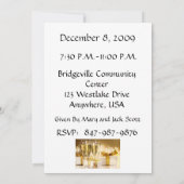 50.-59. Geburtstagsparty Personalisierte Einladung (Rückseite)