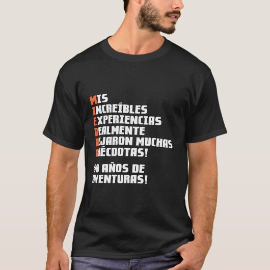 50 Aã±Os De Aventuras T-Shirt (Vorderseite)
