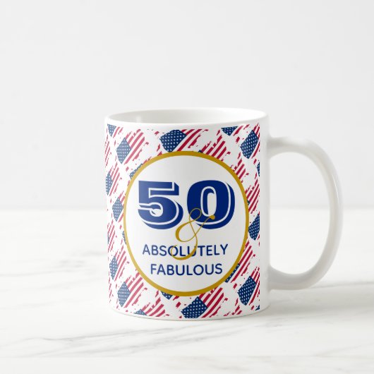 50 & Absolut fabelhafte Feier der UNITED STAATEN Kaffeetasse (Rechts)