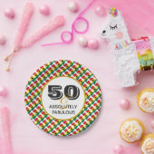 50 & Absolut fabelhafte GHANA-Feier Pappteller (Party)