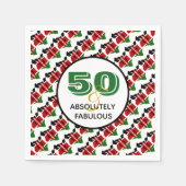 50 & Absolut fabelhafte KENYA Feier Serviette (Vorderseite)