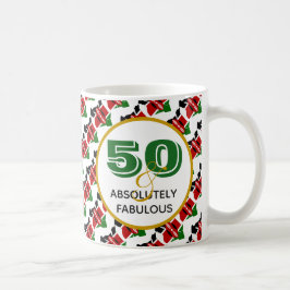 50 & Absolut fabelhafte KENYA Geburtstag Kaffeetasse