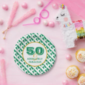 50 & Absolut fabelhafte NIGERIA-Feier Pappteller (Party)