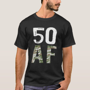 50 AF Vintag 50. Geburtstag Militär T-Shirt