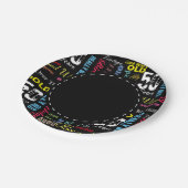 50. Alles Gute zum Geburtstag in einer Pappteller (Schrägansicht)