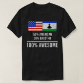 50 American 50 Basotho 100 Phantastisches Geschenk T-Shirt (Design vorne)