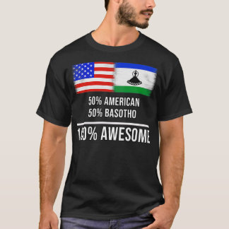 50 American 50 Basotho 100 Phantastisches Geschenk T-Shirt