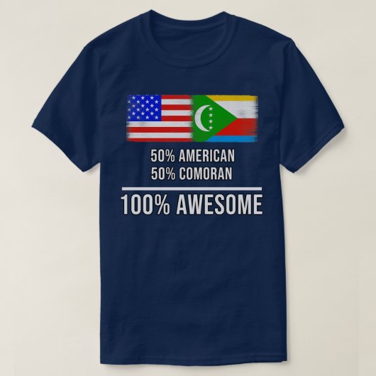 50 American 50 Comoran 100 Phantastisches Geschenk T-Shirt (Design vorne)