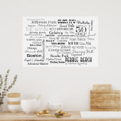 50 Americas Best Golf Courses Poster (Küche)