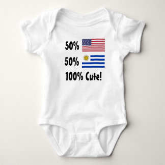 50% Amerikaner50% Uruguayan 100% niedlich Baby Strampler