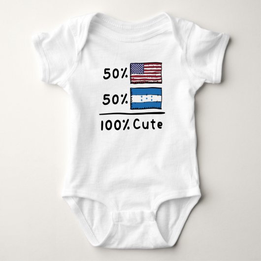 50% Amerikaner 50% Honduran 100% Niedlich Honduras Baby Strampler (Vorderseite)