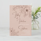 50 and Fabulous | 50th Birthday Party Einladung (Stehend Vorderseite)