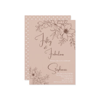 50 and Fabulous | 50th Birthday Party Einladung