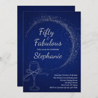 50 and Fabulous | 50th Birthday Party Einladung