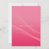 50 and Fabulous | 50th Birthday Party Pink Einladung (Rückseite)