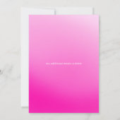 50 and Fabulous | 50th Birthday Party Pink Einladung (Rückseite)