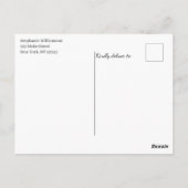 50 and Fabulous | 50th Birthday Party Postkarte (Rückseite)