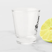 50 and Fabulous Birthday Bursting Modern Schnapsglas (Links)