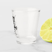 50 and Fabulous Birthday Bursting Modern Schnapsglas (Rechts)