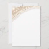 50 and Fabulous Gold Black 50th Birthday Einladung (Rückseite)