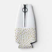 50 and Fabulous Gold Glitter Photo 50th Birthday Flaschenkühler (Rückseite)