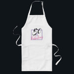 50 And Fabulous Themed 50th Birthday Party Apron Lange Schürze<br><div class="desc">50th and fabulous themed birthday party apron is a big thing for people celebrating their special birthdays It has hand-lettered typography stehen für designs that have colors of purple, pink and black plus a white background which will be a perfect match for your choice of an apron and other party...</div>