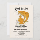 50 Angeln Vintager Männer zum 50. Geburtstag Einladung (Vorderseite)
