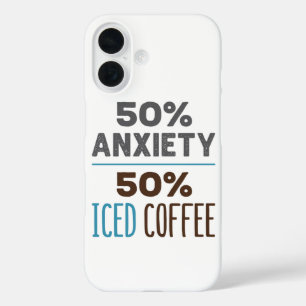 50% Angst 50% Eiskaffee iPhone 16 Hülle