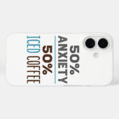 50% Angst 50% Eiskaffee Case-Mate iPhone Hülle (Rückseite (Horizontal))