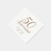 50 Aniversario Spanischer Fünfzigjähriger Napkin Serviette (Ecke)