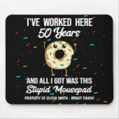 50. Arbeitsjubiläum 50 Jahre Zitat Mousepad (Vorne)