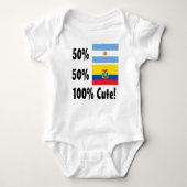 50% Argentinier50% Ecuadorian 100% niedlich Baby Strampler (Vorderseite)