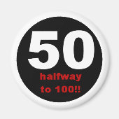 50 Auf halber bis hundert Magnet (Vorne)