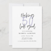 50 aussehen als Geburtstagseinladung (Vorderseite)