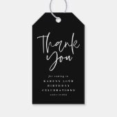 50 aussehen gut Gold Geburtstag danke Geschenkanhänger (Rückseite)