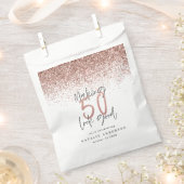 50 aussehen, gute Rose Gold Glitzer Gastgeschenk Geschenktütchen (Ausgeschnitten)
