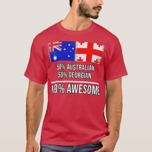 50 Australier 50 Georgier 100 Tolles Geschenk für T-Shirt
