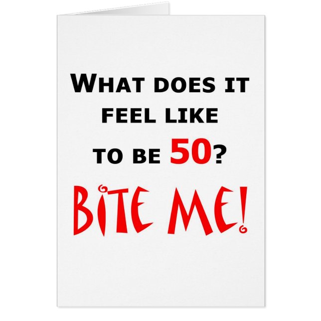 50 beißen Sie mich! (Vorne)
